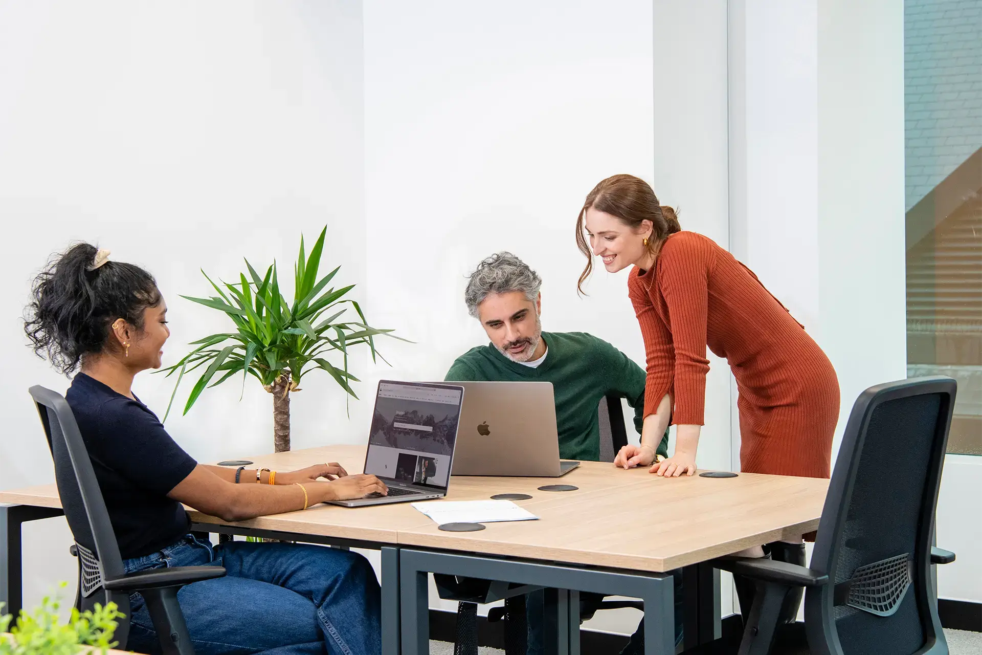 workers in serviced office at the abbey in reading